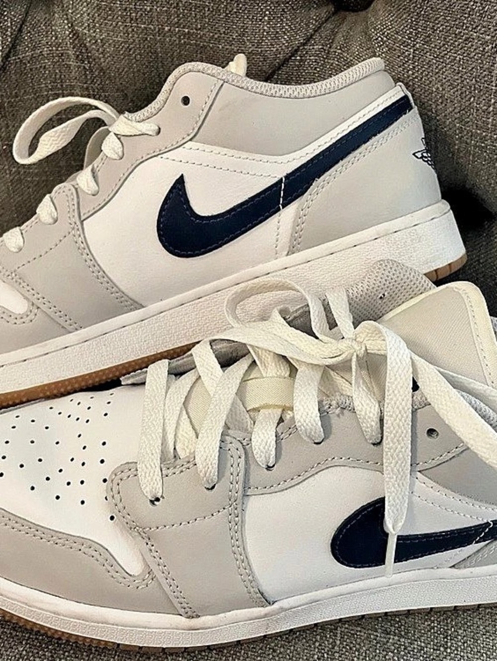 2025 Air Jordan 1 Low GS 'Georgetown' Youth Size 6.5US, Women’s Size 8US